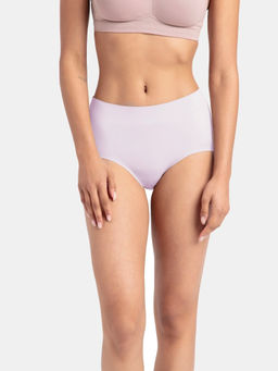 Jockey - 1827 Women High Coverage Soft Touch Microfiber Elastane Full Brief-Fragrant Lilac