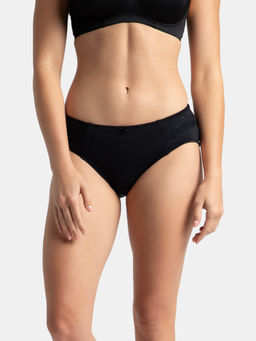 Jockey - 1874 Women Full Coverage Soft Touch Microfiber Elastane Hipster - Black