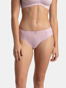 Jockey - 1874 Women Full Coverage Soft Touch Microfiber Elastane Hipster-Fragrant Lilac