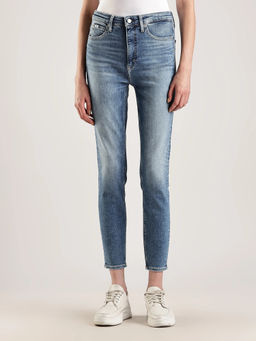 Calvin Klein - Blue Medium Wash Skinny Fit Mid Rise Blue Jeans