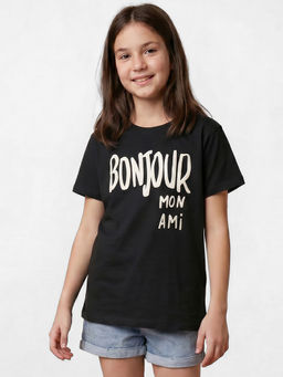 R&B - Black Girls Printed Short Sleeves T-Shirt