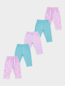 Mi Arcus - Solid And Unicorn Print Pyjama For Kids (Pack of 5)