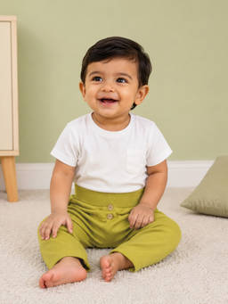 Mi Arcus - Solid Pyjama For Kids- Green