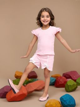 Toonyport - Girls Solid Co-Ord - Pink (Set of 2)