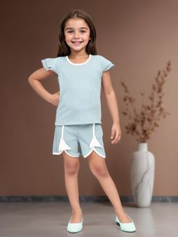 Toonyport - Girls Solid Co-Ord - Green (Set of 2)