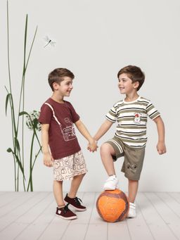 Toonyport - Boys Cotton Printed Shorts and T-Shirt - Multi-Color (Pack of 2)