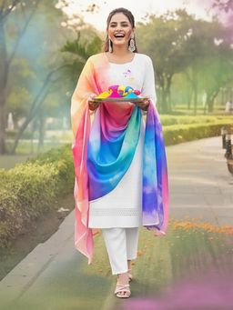 Varanga - Women Holi Multi Colour Dupatta