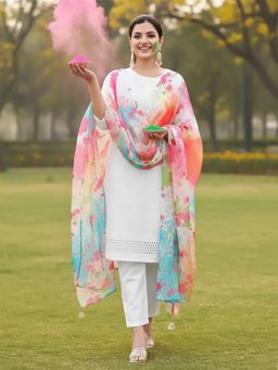 Varanga - Women Holi Multi Colour Dupatta