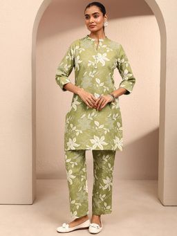 Gerua By Libas - Green Floral Printed Co-Ord Set