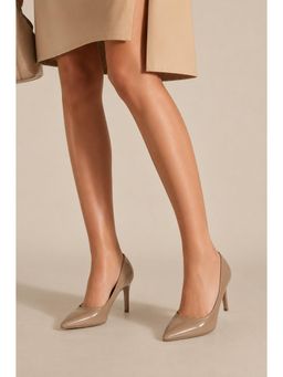 SCENTRA - Nude Synthetic Pointed Toe Resin Pair Of Pumps