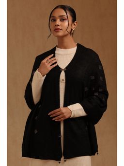 Soch - Womens Black Acrylic Shawl