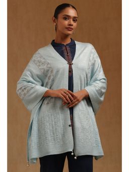 Soch - Womens Powder Blue Acrylic Shawl