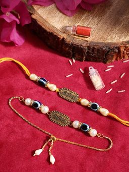 Gahan - Multi-Color Bhai Bhabhi Rakhi Set