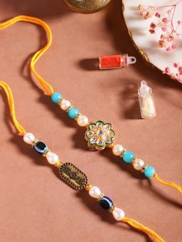 Gahan - Multi-Color Bhai Bhabhi Rakhi Set