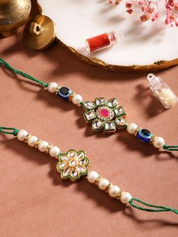 Gahan - Green Bhai Bhabhi Rakhi Set