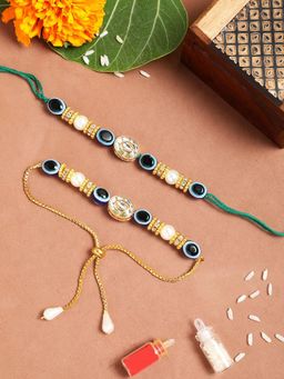 Gahan - Blue Bhai Bhabhi Rakhi Set