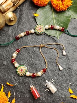 Gahan - Green Bhai Bhabhi Rakhi Set