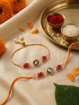 Gahan - Multi-Color Bhai Bhabhi Rakhi Set