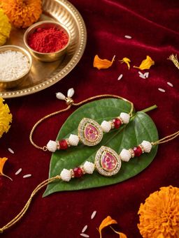Gahan - Pink Bhai Bhabhi Rakhi (Pack of 2)