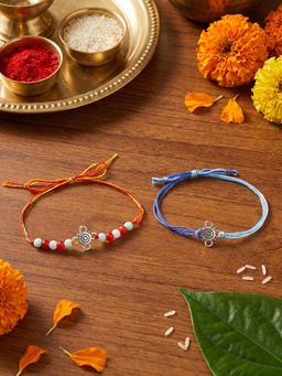 Gahan - Multi-Color Bhai Bhabhi Rakhi Set