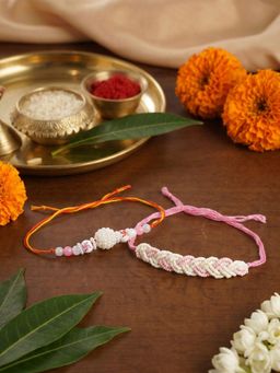 Gahan - Pink Bhai Bhabhi Rakhi (Pack of 2)