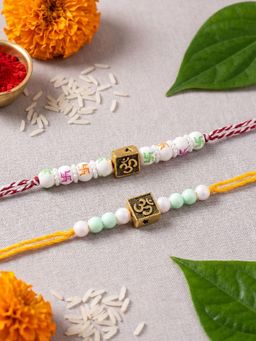 Gahan - Multi-Color Bhai Bhabhi Rakhi Set