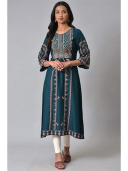 W - Teal Aztec Tunic