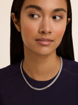 Ted Baker - Silver Isabeau Crystal Baguette Necklace