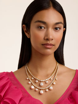 Ted Baker - White Divinaa Pearl Crystal Necklace
