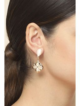 Rangriti - Women's Gold Oxidised Alloy Earrings