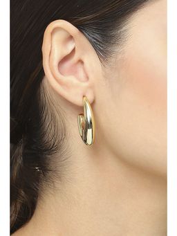 Rangriti - Women's Gold Oxidised Alloy Earrings