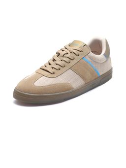 Rare Rabbit - Men Fizzo Primary Beige Suede Sneakers