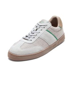Rare Rabbit - Men Fizzo Light Beige Suede Sneakers
