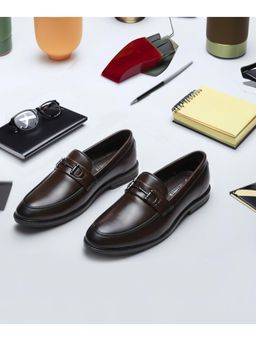 NEW LIMITS - FLAME-2 Brown Formal Office Wear Loafers