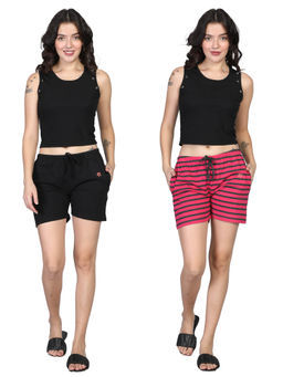 evolove - Women Cotton Shorts Pack of 2