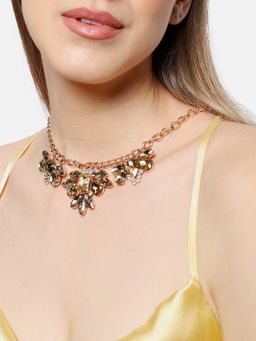 Sohi - Gold Plated Stone Necklace for Women