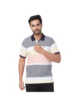 Parx - Regular Fit Yarn Dyed Multi Polo T-Shirt