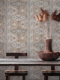 Excel - Wallpaper Marrakech Boujad Rugs In Beige