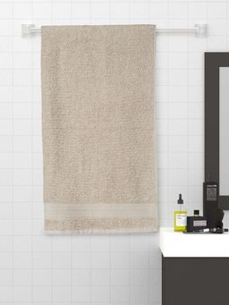 SPACES - Cotton Bath Towel Ladies Ultra Absorbency Easy Care Light Weight-Grey