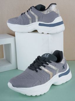 Carlton London - Women Grey Woven Design Sneakers