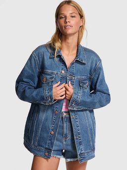 Victoria's Secret - Blue Denim Oversized Jeans Jacket