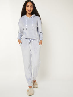 max - Women Fuzzy Nightsuit Blue