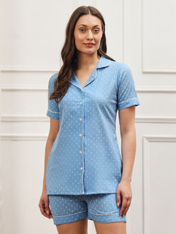 Meeranshi - Blue Night Suits Cotton for Women