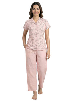 Juliet - Womens Soft Cotton Nightsuit Pink