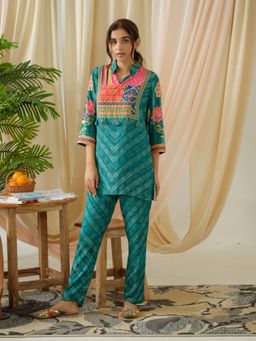 KAFTANIZE - Garima Green Co-Ord (Set of 2)