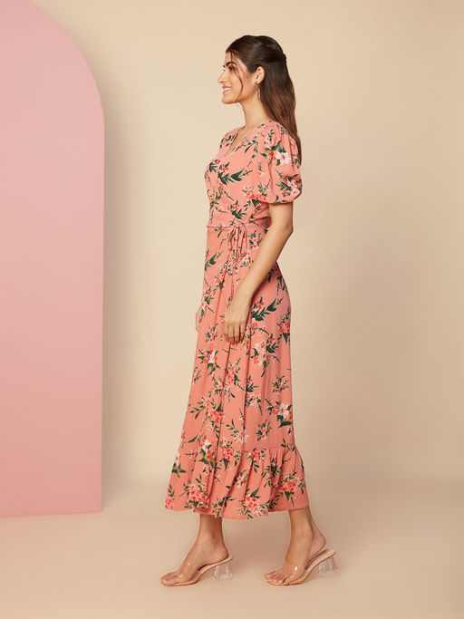 nykaa fashion dress Buy Twenty Dresses by Nykaa Fashion Blue Floral Printed Fit And Flare Midi Dress Online