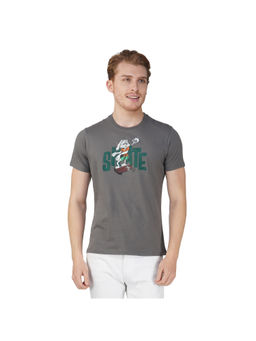 ONE SKY - Grey Regular Fit Round Neck T-Shirt