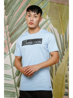 ONE SKY - Blue Regular Fit Round Neck T-Shirt