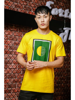 ONE SKY - Yellow Regular Fit Round Neck T-Shirt
