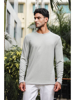 ONE SKY - Grey Regular Fit Round Neck T-Shirt